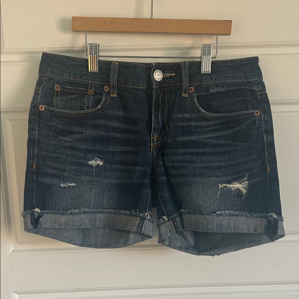 American Eagle Outfitters Dark Blue Jean Shorts